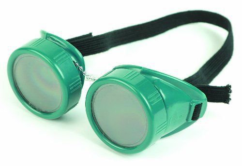 Sellstrom 85110 PVC Eye Cup Welding Goggle Body  50mm Diameter Clear Lens  Green