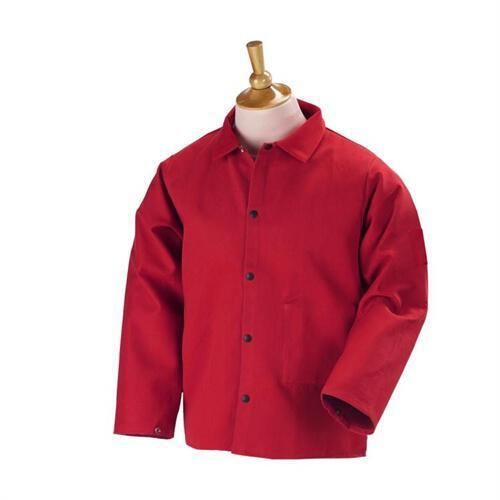 Revco Black Stallion FR9-30C 30&#034; 9oz. Red FR Cotton Welding Jacket, Large