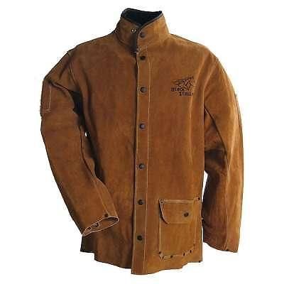 Nwt black stallion jackets: side split cowhide welding jacket 30 wc -size large for sale