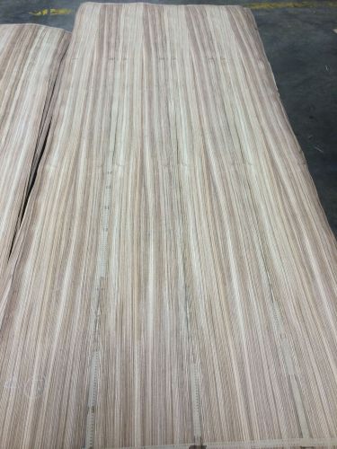 Wood Veneer Zebrawood 48x120 1pcs total 10mil paper backed &#034;EXOTIC&#034; 588.9