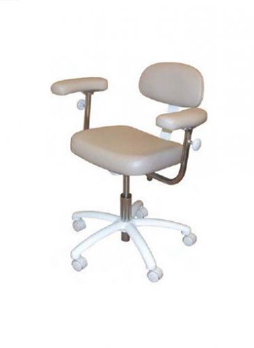 Galaxy 1088 Contoured Rectangular Adjustable Doctor&#039;s Dental Seat Stool Chair