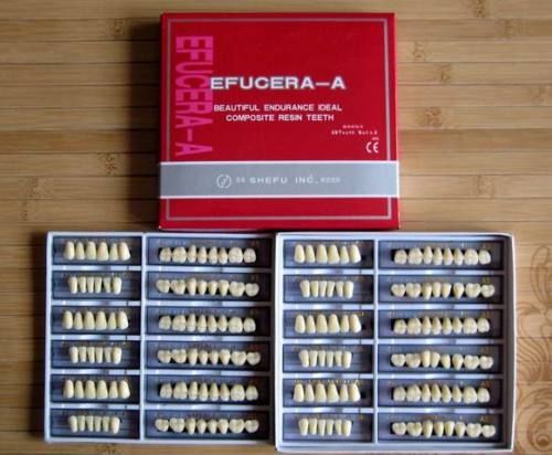 24 PLATE 28X1 A2 DENTURE SHANGHAI ACRYLIC RESIN TEETH DENTAL NEW IN BOX  @