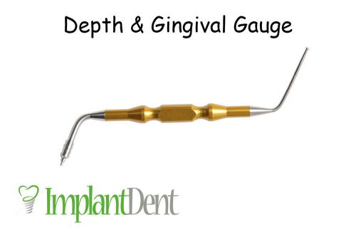 Depth &amp; Gingival Gauge For Dental Implant. Surgical Instruments. HIGH QUALITY!