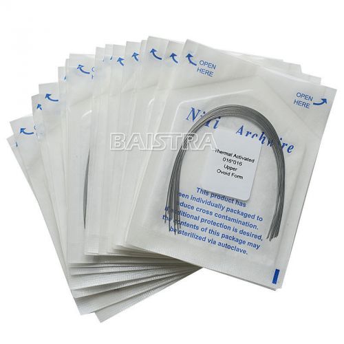 20X Rectangular Dental Archwire Orthodontic Heat Thermal Activated Niti All Size