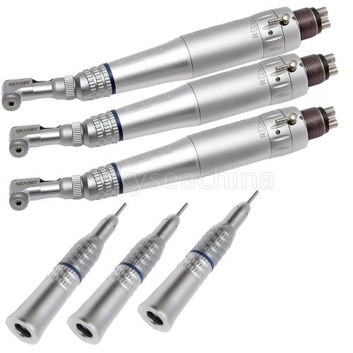 3set Dental Contra Angle Nosecone Slow Low Speed Handpiece fit Air Motor E-Type