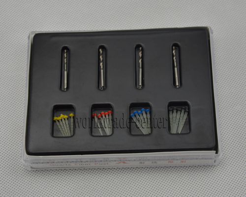 Bid 1 box aaa dental high-intensity quartz screw fiber post resin post 4 drills for sale