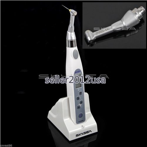 New dental cordless endodontic root canal endo motor handpiece contra angle head for sale
