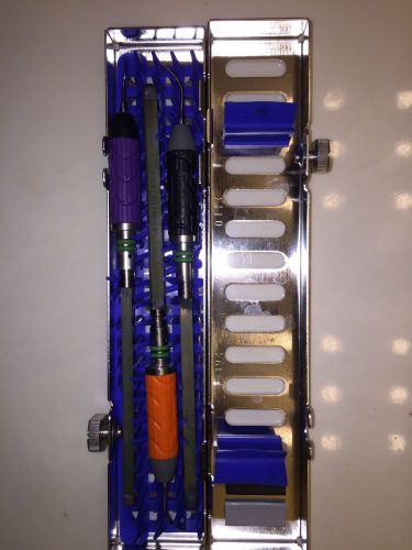 3 piece Hu-Friedy 25K Ultrasonic Cavitron Inserts w/ Cassette (slightly used)