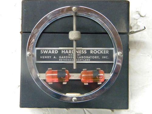 SWARD  HARDNESS   ROCKER  BY GARDNER  LABORATORY -