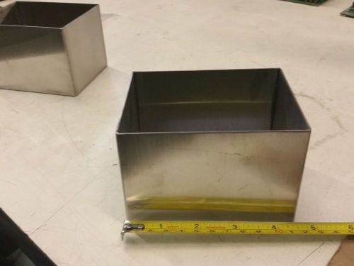 Stainless Steel Freezer Cryogenic Box Container 4 1/2 x 3 1/2 x 3&#034;
