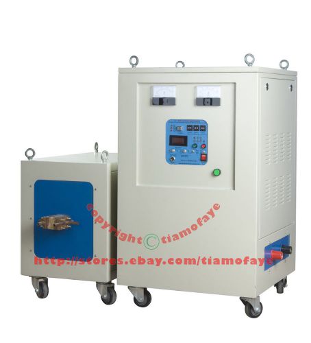 60KW 20-50KHz Dual Station Super Audio Frequency Induction Heater Melter Furnace