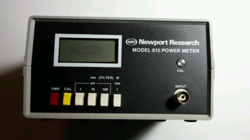 NRC Newport Research 815 Benchtop Digital Lab Photodetector/Optical Power Meter