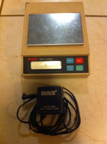 Vintage OHAUS Port-o-gram Balance Electronic Scale C301P