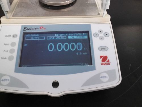 Ohaus explorer pro ep214 analytical balance 210g, 0.1mg 0.0001g for sale