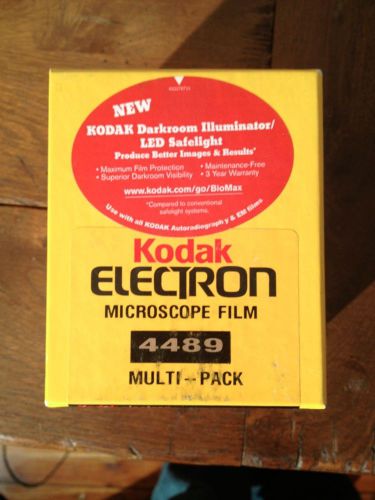 NEW Kodak Electron Microscope Film 4489 - 250-Sheet Pack - 3.25 x 4 (1662238)
