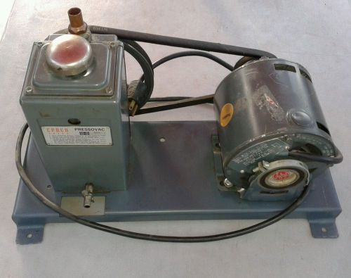 Cenco Pressovac vacuum pump cat 90550 removed from a centrifuge warranty/60