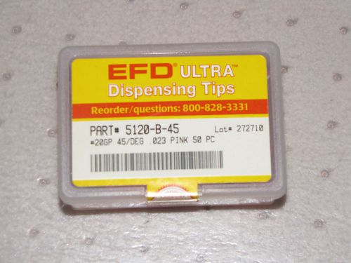 Efd 5120-b-45 20 gauge 45deg needles pink 50/box efd for sale