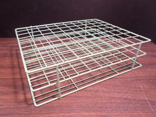VWR Green Epoxy-Coated Wire 8 x 10 80-Place 22-25mm Test Culture Tube Rack