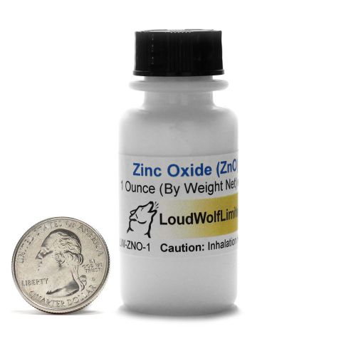 Zinc oxide / fine powder / 1 ounce / 99.9% pure / ships fast from usa for sale