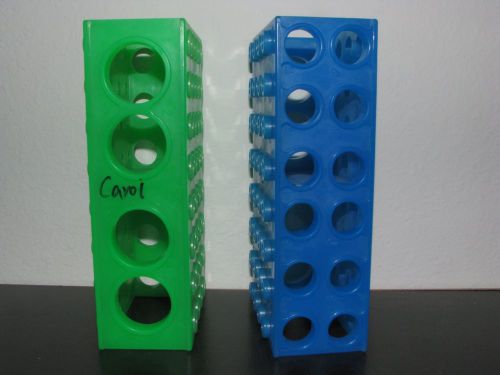 2 Test tube racks - each holds 50ml, 15ml, 1.5ml and 0.5ml tubes