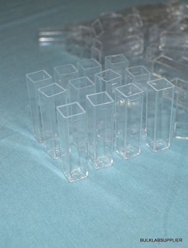 120 Cuvettes 4.5ml Square 4Side Polystyrene Clear 10x10x45mm Oxford 1271210400