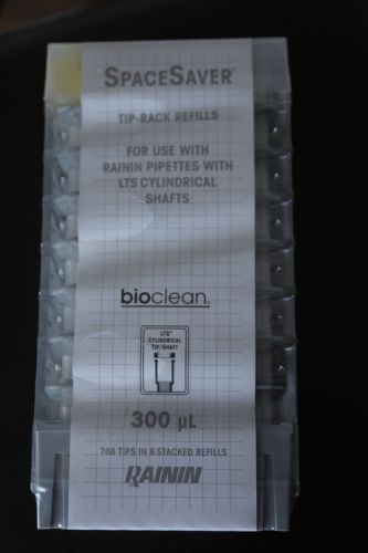 Rainin bioclean space saver tip-rack refills  gps-l300, 300ul  768 tips  8 stack for sale