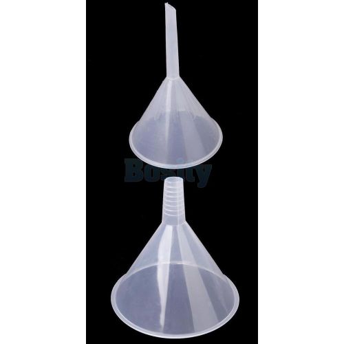 Plastic transparent funnel for kitchen laboratory car liquids 90+150ml measure for sale