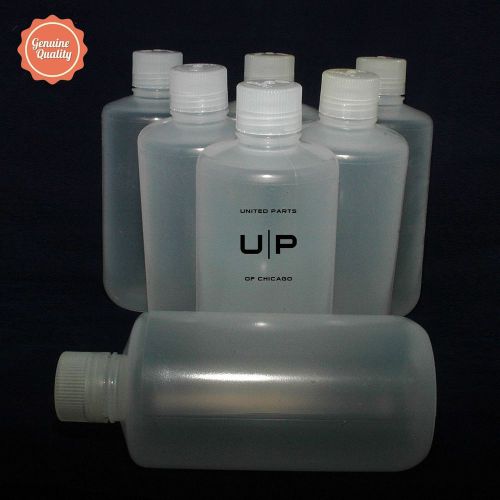 Plastic bottles -- lot of 7 HDPE Nalgene 32oz/1000ml bottles, wide mouth, w/cap