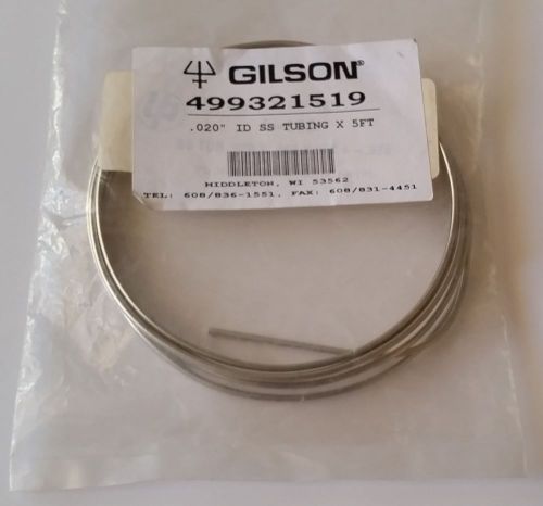 GILSON 499321519 SS TUBING .020&#034; ID X 5 FT *NEW*