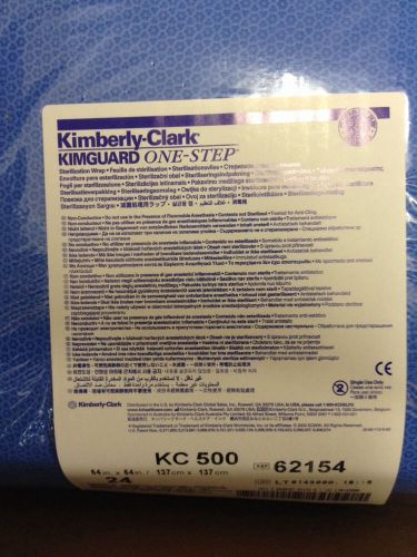 New case of 24 kimberly-clark kimguard one-step 54&#034;x54&#034; sterilization wrap for sale