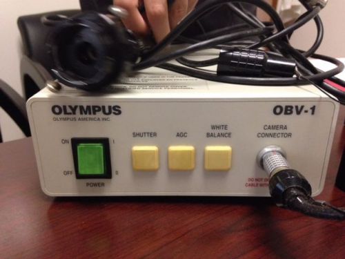 Olympus OBV-1 compact endoscope camera with adapter head and coupler