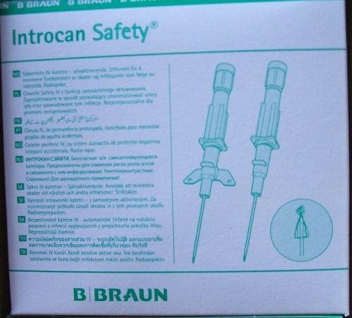 Braun Introcan Safety Butterfly Winged IV Cath 18G X 1 1/4    (50) Introcan&#039;s