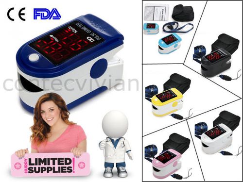 New ce fda fingertip led pulse oximeter blood oxygen saturation spo2 pr monitor for sale