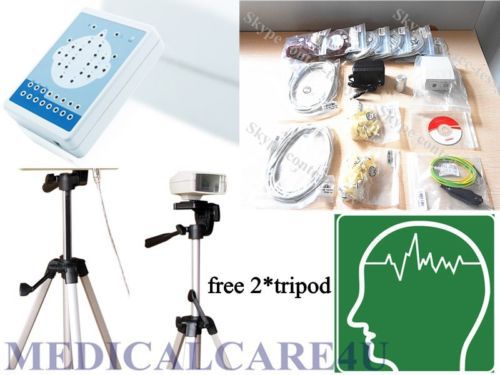 CONTEC CE KT88-1016 EEG machine,Digital EEG Mapping Systems+tripods 16 Channel