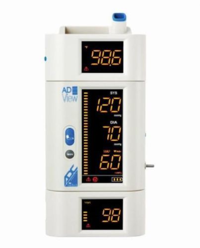 New adview diagnostic station bp/sp/temp with desk wall or mobile, white, adult for sale