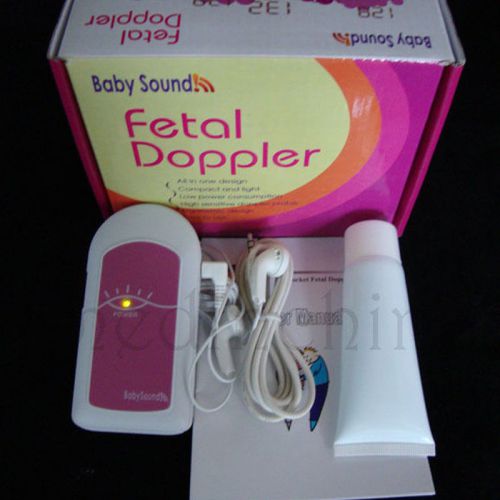 Baby Sound Fetal doppler, Heart Rate Monitor Free Gel BaBy A for pregnant CE FDA