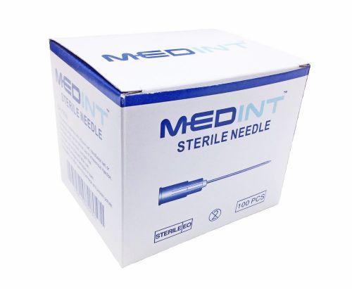 Box of 500 needles hypodermic medint 21g x 1&#034; disposable needle for sale
