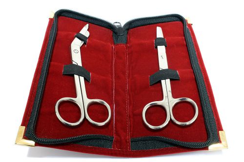 Bandage + Operating Scissors Surgical Instruments with Valvet Pouch