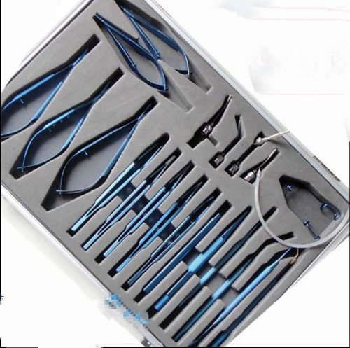 Titanium cataract set eye ophthalmic surgical instruments set#21 ce for sale