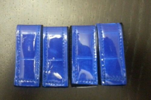 EMS, EMT, Paramedic ,FDNY, Police, Rescue, Security Reflective Belt Keepers Blue