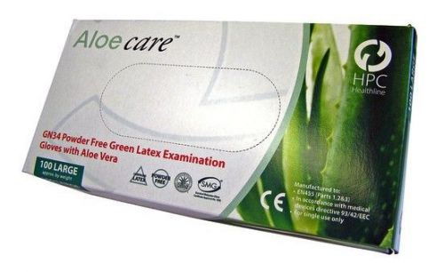 (ja16) aloe care powder free disposable gloves with aloe vera -100 large gloves for sale