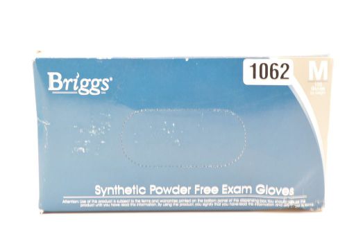 Briggs Synthetic Powder Free Exam Gloves, Medium 100 count