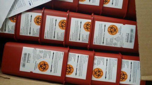 Biohazard sharps container 1qt covidien kendall 8900sa - lot of 10 for sale