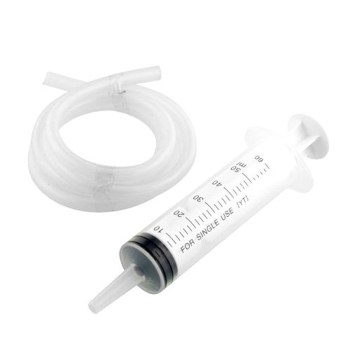 High Quality Reusable 60ML Syringe For Hydroponics Nutrient Measuring +Tubing