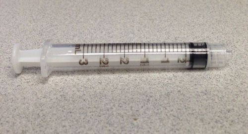 Monoject 100 3cc luer lock tip syringes 3ml sterile syringe only no needle for sale