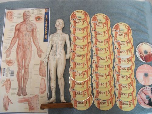 Acupuncture Model, Chart, and 32 dvds