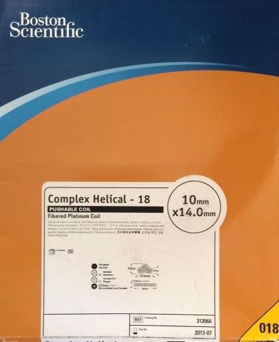 Boston Scientific Complex Helical-18  Pushable Coil , 10mm x 14.0mm  Ref: 312066