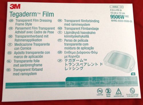 14 Brand New Boxes Of 3M Tegaderm Film Pads 4 x 4 3/4 inches (10 in each box)