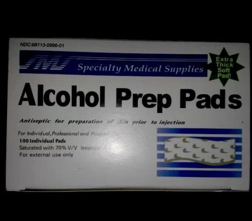 Antiseptic Alcohol Swabs Medical Prep Thick Soft Diabetic Individual Pads