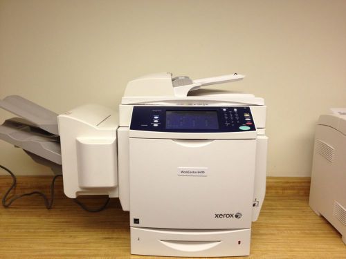 Xerox workcentre 6400 all-in-one color network printer scanner finisher for sale